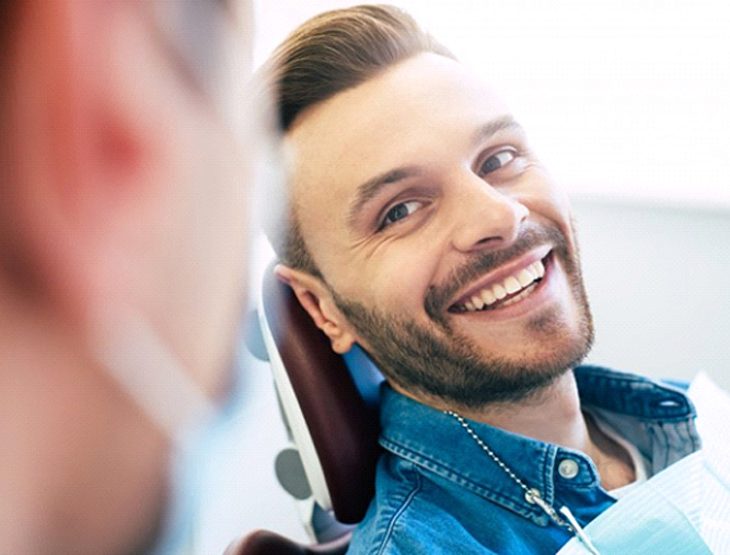 Man after receiving CEREC in Austin