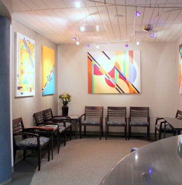 Welcoming dental office waiting room