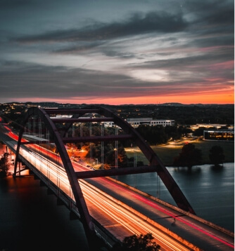 Bridge over lake