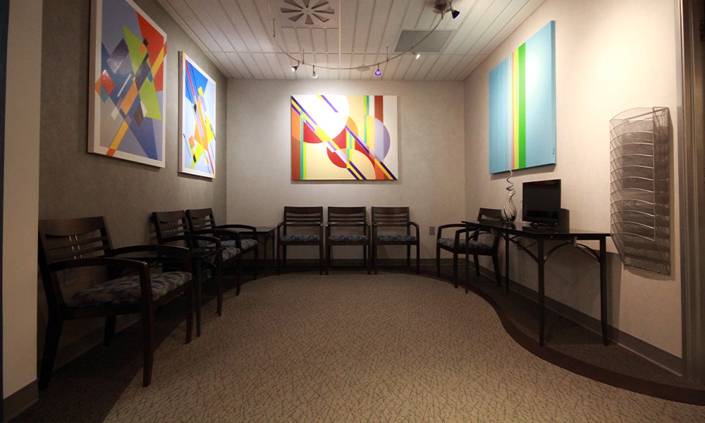 Dental office waiting room