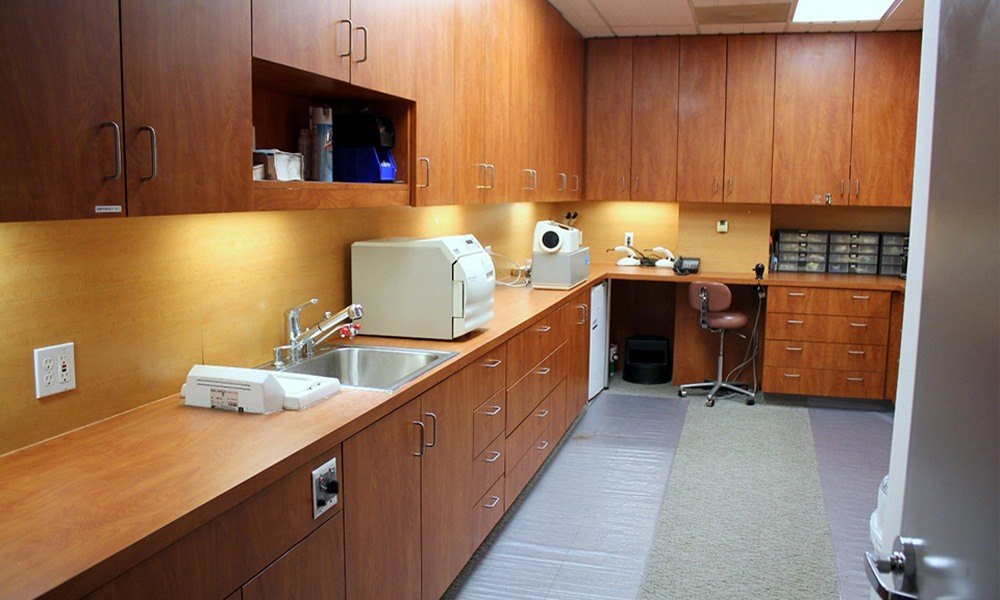 Dental lab and storage area